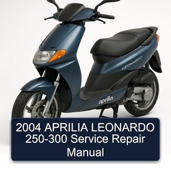 2004 Aprilia Leonardo Service Repair Workshop Manual PDF