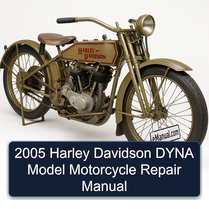 2005 Harley Davidson Model S Dyna Motorcycle Service Repair Workshop Manual PDF