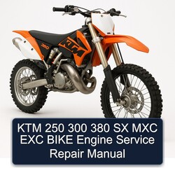 KTM 250 300 380 SX MXC EXC Bike Engine Service Repair Workshop Manual PDF