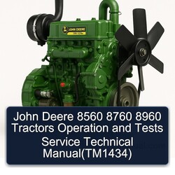 John Deere 8560 8760 8960 Tractors Operation Tests (TM1434) Service Repair Workshop Manual PDF