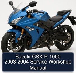 2003-2004 Suzuki GSX Series GSX-R 1000 Service Repair Workshop Manual PDF