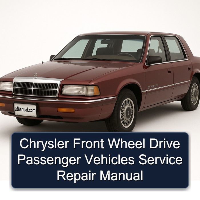 Chevrolet Passenger Chrysler Front Wheel Drive Vehicles Service Repair Workshop Manual PDF
