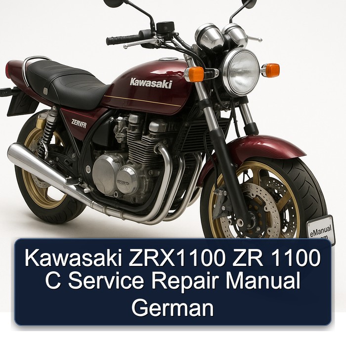 Kawasaki Zephyr ZRX1100 ZR 1100 C German Service Repair Workshop Manual PDF