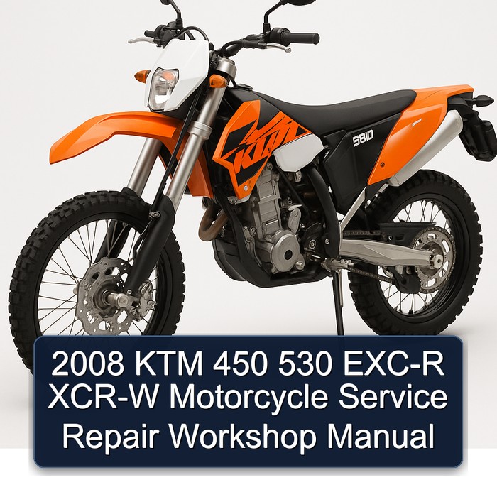 2008 KTM 450 530 EXC-R XCR-W Motorcycle Service Repair Workshop Manual PDF