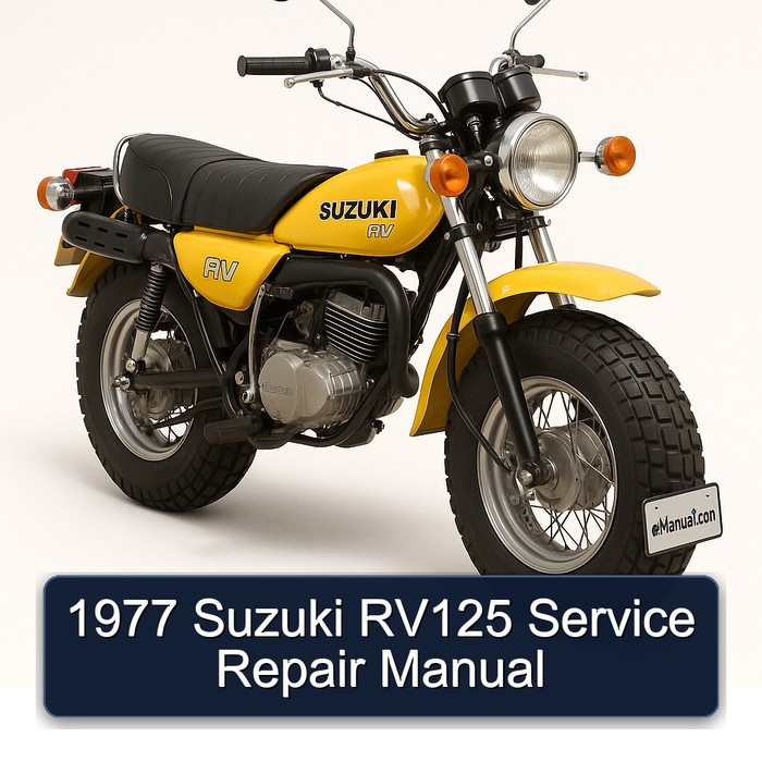 1977 Suzuki RV Series RV125 Service Repair Workshop Manual PDF