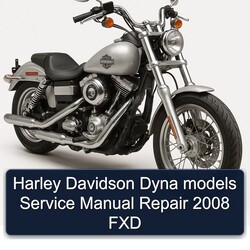2008 Harley Davidson Model E Dyna Models FXD Service Repair Workshop Manual PDF