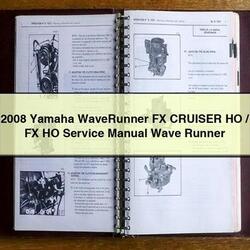 2008 Yamaha Waverunner FX Cruiser Ho/fx HO Wave Runner Service Repair Workshop Manual PDF