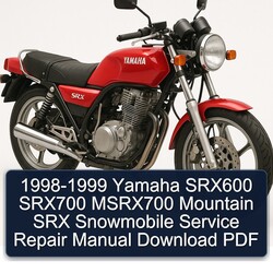 1998-1999 Yamaha SRX600 SRX700 Msrx700 Mountain SRX Snowmobile Service Repair Workshop Manual PDF
