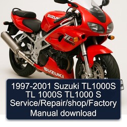1997-2001 Suzuki TL1000 TL1000S TL 1000S S / /shop/ Service Repair Workshop Manual PDF