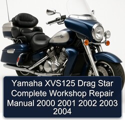 2000-2004 Yamaha XVS Models XVS125 Drag Star Service Repair Workshop Manual PDF