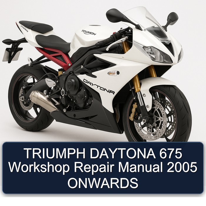 2005 Triumph Daytona 675 Onwards Service Repair Workshop Manual PDF