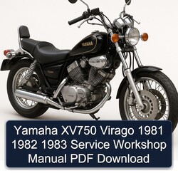 1981-1983 Yamaha Virago XV750 Service Repair Workshop Manual PDF