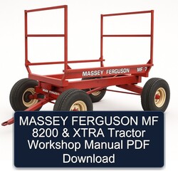 Massey Ferguson MF 8200 Xtra Tractor Service Repair Workshop Manual PDF