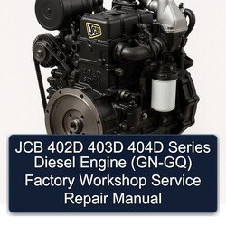 JCB 402D 403D 404D Series Diesel Engine (GN-GQ) Service Repair Workshop Manual PDF