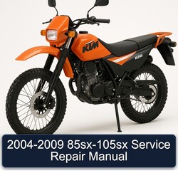2004-2009 KTM 105 85SX-105SX Service Repair Workshop Manual PDF