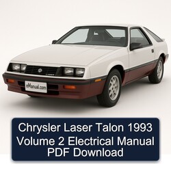1993 Chrysler Laser Talon Volume 2 Electrical Service Repair Workshop Manual PDF