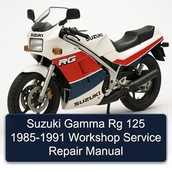 1985-1991 Suzuki RG Series Gamma 125 Service Repair Workshop Manual PDF