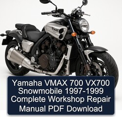 1997-1999 Yamaha Vmax 700 VX700 Snowmobile Service Repair Workshop Manual PDF