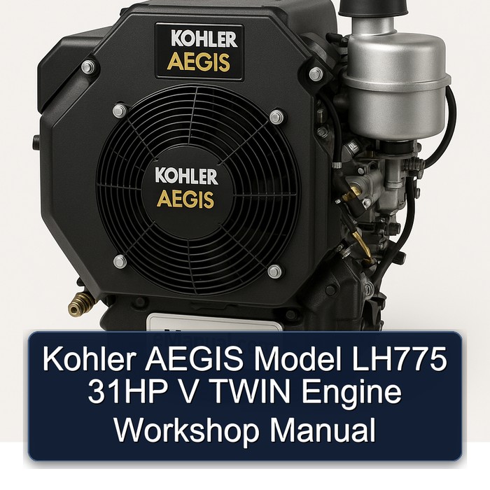 Kohler Aegis Series Model LH775 31HP V Twin Engine Service Repair Workshop Manual PDF