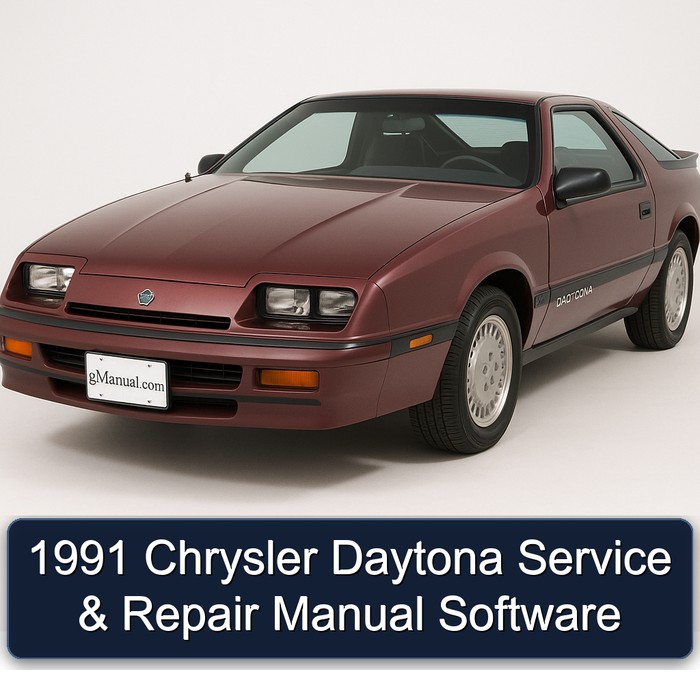 1991 Chrysler Daytona Software Service Repair Workshop Manual PDF