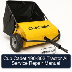 Cub Cadet 190-302 Tractor All Service Repair Workshop Manual PDF