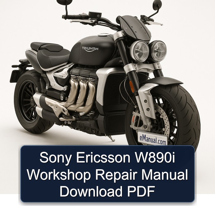 Triumph Rocket Sony Ericsson W890I Service Repair Workshop Manual PDF