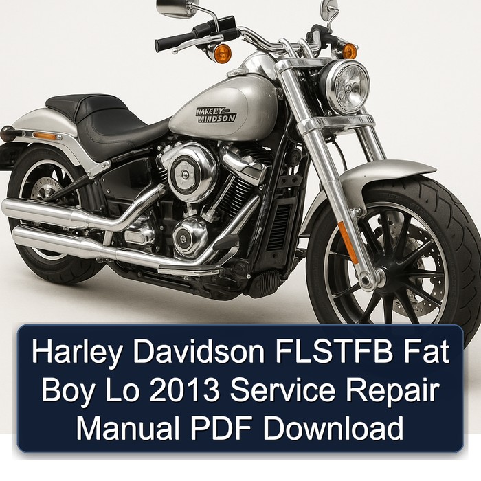 2013 Harley Davidson Model 125 Flstfb Fat Boy Lo Service Repair Workshop Manual PDF