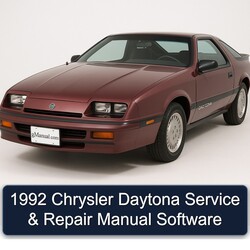 1992 Chrysler Daytona Software Service Repair Workshop Manual PDF