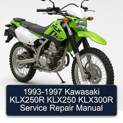1993-1997 Kawasaki KLX Series KLX250R KLX250 KLX300R Service Repair Workshop Manual PDF