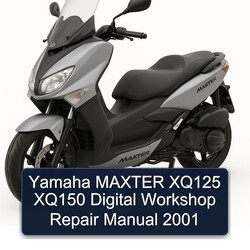 2001 Yamaha Maxter XQ125 XQ150 Digital Service Repair Workshop Manual PDF