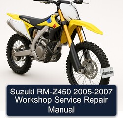 2005-2007 Suzuki RM Series RM-Z450 Service Repair Workshop Manual PDF