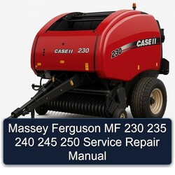 Massey Ferguson MF 230 235 240 245 250 Service Repair Workshop Manual PDF