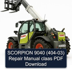 Scorpion 9040 (404-03) Claas Service Repair Workshop Manual PDF