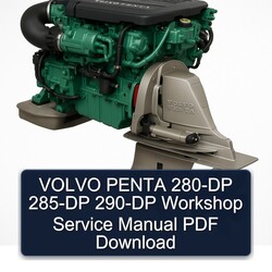Volvo Penta 280-DP 285-DP 290-DP Service Repair Workshop Manual PDF