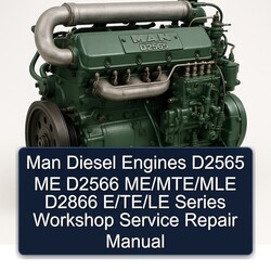 MAN D2565 Diesel Engines ME D2566 Me/mte/mle D2866 E/te/le Series Service Repair Workshop Manual PDF