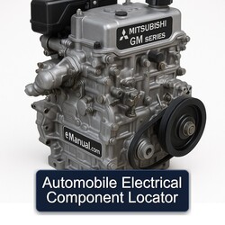 Mitsubishi GM Series Automobile Electrical Component Locator Service Repair Workshop Manual PDF