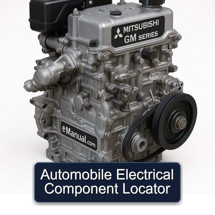 Mitsubishi GM Series Automobile Electrical Component Locator Service Repair Workshop Manual PDF