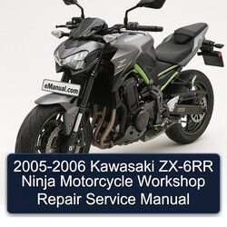 2005-2006 Kawasaki Ninja ZX-6RR Motorcycle Service Repair Workshop Manual PDF