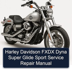 Harley Davidson Super Glide Fxdx Dyna Sport Service Repair Workshop Manual PDF