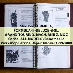 1999-2000 SKI-DOO Formula, Formula-iii-deluxe-s-sl, Grand-touring, Mach, Mini Z, MX Z Series Snowmobile Service Repair Workshop Manual PDF