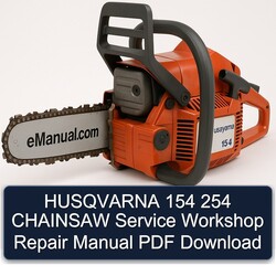Husqvarna 154 254 Chainsaw Service Repair Workshop Manual PDF