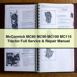 Mccormick MC80 MC90 MC100 MC115 Tractor Service Repair Workshop Manual PDF
