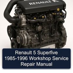 1985-1996 Renault K Series 5 Superfive Service Repair Workshop Manual PDF