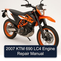 2007 KTM 690 LC4 Engine Service Repair Workshop Manual PDF