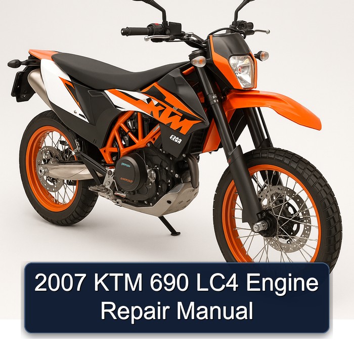 2007 KTM 690 LC4 Engine Service Repair Workshop Manual PDF