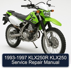 1993-1997 Kawasaki KLX Series KLX250R KLX250 Service Repair Workshop Manual PDF