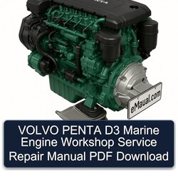 VOLVO PENTA D3 Marine Engine Service Repair Workshop Manual PDF
