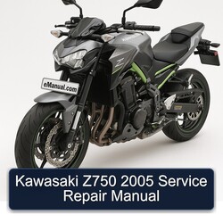 2005 Kawasaki Z Series Z750 Service Repair Workshop Manual PDF