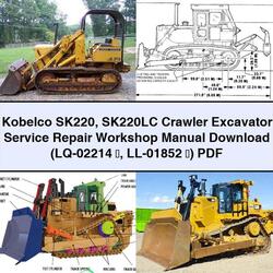 Kobelco SK220 SK220LC Crawler Excavator (lq-02214 65374; LL-01852 65374;) Service Repair Workshop Manual PDF
