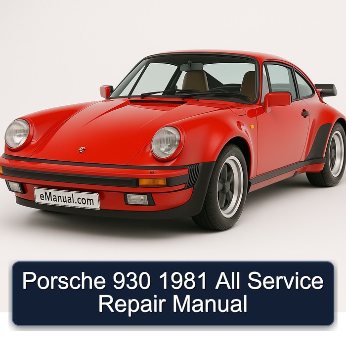 1981 Porsche 930 All Service Repair Workshop Manual PDF